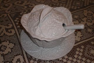 Portugal Kerangol Ceramica 4 Piece Cabbage Soup Tureen