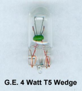   Landscape Lighting Low Voltage 4W Replacement Light Bulb Wedge T5 GE