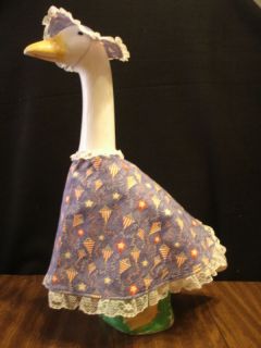 24 inch Yard Guard Concrete GOOSE July 4th Dress Outfit