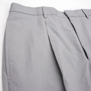 Burberry Prorsum $750 Slim Fit Pleated Gray Pants 50 It Christopher 
