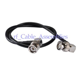   to BNC Plug Male Right Angle Pigtail Cable RG58 for Wireles