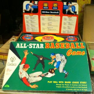 Cadaco All Star Baseball Game Complete 1962
