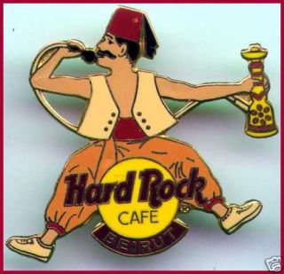 Hard Rock Cafe BEIRUT Waterpipe Smoker Abu Abid PIN HRC Catalog #17297 