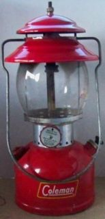Vintage Coleman 200A Single Mantle Red Lantern 1959