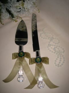 US Army Military Wedding Supplies Cake Knife Moss Green
