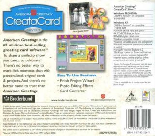 Creatacard 7 Silver PC CD Cards Calendars Banners