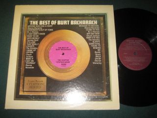 Burt Bacharach The Best of Burt Bacharach LP Sceptor Records Shirelles 