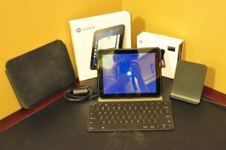 16GB HP Touchpad 9 7 Tablet Touchstone and Keyboard