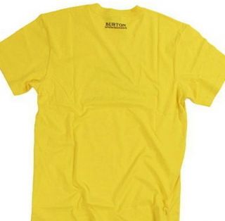 Burton Mens T Shirt Striped Mountain Logo Tee Snowboard Size Large 
