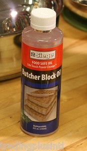 Siege Cutting Board Butcher Block Wood Oil Food Safe