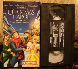 Christmas Carol The Movie Simon Callow Kate Winslet Nicholas Cage VHS 