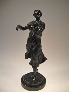 Max Lindenberg Bronze Sculpture Young Maiden C 1900