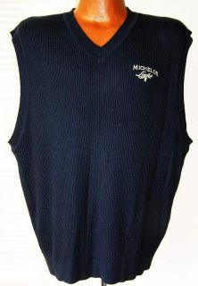 Byron Nelson Michelob PGA Tour Mens 100% Silk Golf Shirt Vest XL 46 