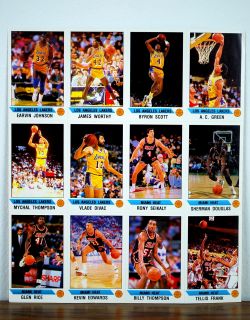 NBA Stickers LA Lakers Miami Heat HOF Earvin Magic Johnson James 
