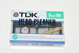 TDK Head Cleaning Tape 8mm Hi8 for Camcorders and VCRS