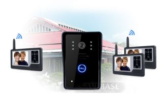 Phone Doorbell Intercom System 2 4G Wireless 3 5 Color LCD IR Camera 