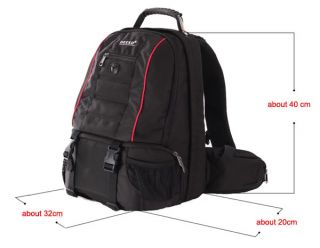 Nylon DSLR SLR Camera Backpack 17Laptop Outdoor Purse Bag for Canon 