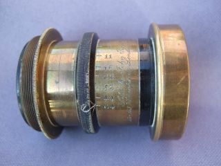 Vintage Brass Camera Lens John Piggott C 1895