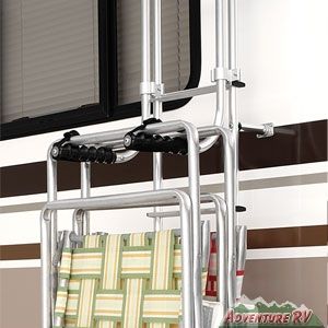 Surco RV camper Ladder Mounted Chair Carrier Rack New