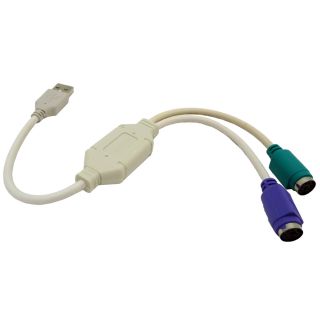 USB to PS/2 Cable Adapter Converter for Keyboard Mouse by DSI