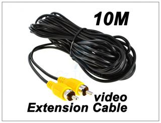 10M Meters RCA Video AV Cable Wiring for TV CCTV Car Truck Rearview 
