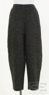 Cacharel Design France Dark Green & Blue Wool Pants Size US 8