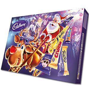   100 Christmas Selection Boxes Cadbury 6 Chocolate Bars in Box