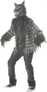 Mens Wolf Man Werewolf Full Moon Halloween Costume