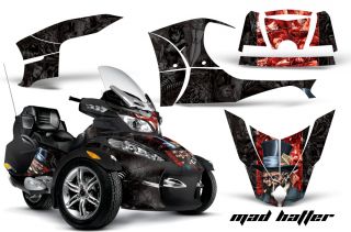   GRAPHICS DECAL WRAP KIT FOR BRP CANAM SPYDER RT CAN AM   MADHATTER