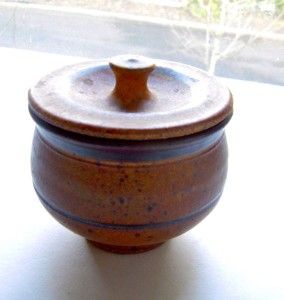 Early Tom Coleman Small Lidded Jar   Stoneware   Canby Oregon era