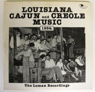 Lomax recordings vinyl Louisiana Cajun Creole 1934 Lp 8003 2 Swallow 