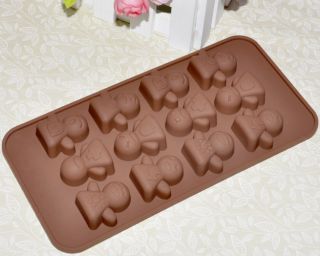 Xmas Chocolate Mould Cake Pan Candy Jelly Muffin Ice Mold Soap Baking 