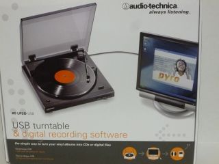 Audio Technica AT LP2D USB LP to Digital Recording System W/ Recording 