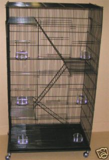   Ferret Chinchilla Sugar Glider Rat Cage Cages 2493s Black Cage