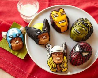 Marvel Avengers Cakelet Mini Cake Pan 6 Captain America Thor Iron Man 