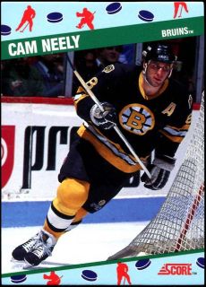 1991 Score Hockey Ncwa Promo 8 Cam Neely Boston Bruins Hall of Fame 