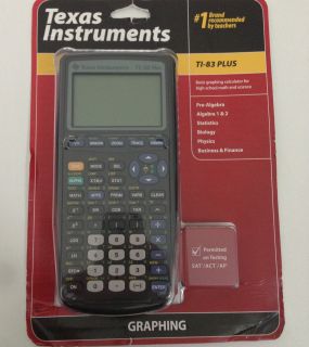 Texas Instruments TI 83 Plus Graphic Calculator TI83 TI 83 New SEALED 