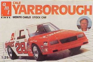 Cale Yarborough Hardees Monte Carlo Stock Car model kit Vintage