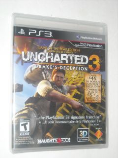 Uncharted 3 Drakes Deception Game of The Year Edition 2012 Brand New 