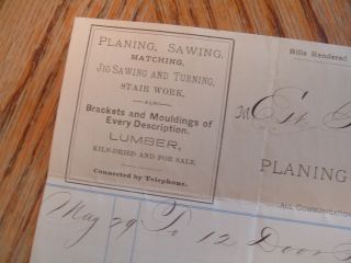   Planing Mill/Saw MillM.E.Rideout family,Cambridgeport,Mass.,letter