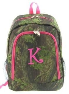 Personalized Backpack book bag school Camouflage Oak Camo Pink NEW 