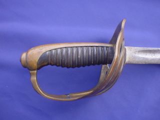 Old French Calvary Sword W/Wire Wrapped Handle   Estate Find