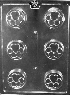 paw print cookie chocolate candy mold