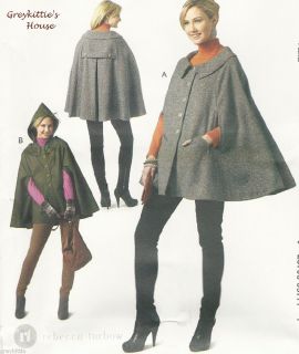 Misses Short Cape, NEW Sewing Pattern, size 12 20 McCalls 6446 FROM 