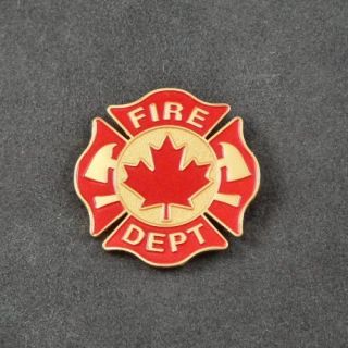 Canada Fireman Firefigher Fire Department Lapel Pin New