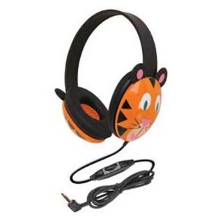 Califone Listening First 2810 TI Kids Stereo and PC Headphones Tiger 