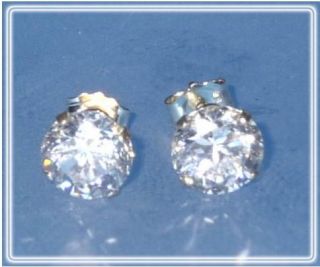 Cape May Diamond Earrings Cut and Facetted, are hard to distinguish 