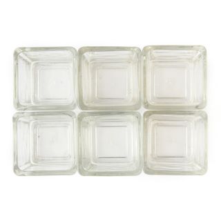 Clear Round Square Votive Candle Holders 12pc Box