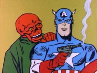 Captain America Pin Up Jack Kirby Doug Hazlewood 11 x 17 Hand Inked 