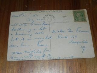 1928 Mount Vernon NY Barnum Bailey Estate Postcard